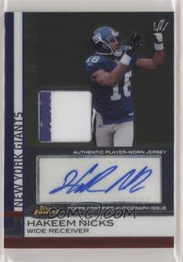 2009 Topps Finest - [Base] - Rookie Autographed Patch #65 - Hakeem Nicks /209