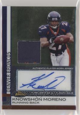 2009 Topps Finest - [Base] - Rookie Autographed Patch #90 - Knowshon Moreno /109