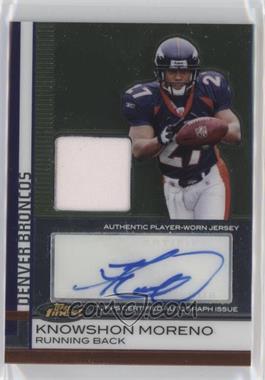 2009 Topps Finest - [Base] - Rookie Autographed Patch #90 - Knowshon Moreno /109