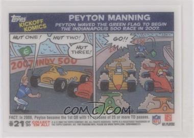 2009 Topps Kickoff - Kickoff Komics #21 - Peyton Manning