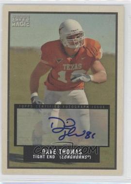 2009 Topps Magic - [Base] - Autographs #52 - David Thomas