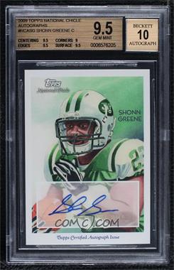 2009 Topps National Chicle - Autographs #NCA-SG - Shonn Greene [BGS 9.5 GEM MINT]