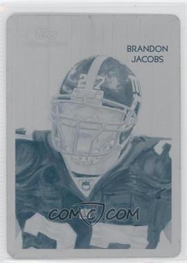 2009 Topps National Chicle - [Base] - Printing Plate Cyan #C5 - Brandon Jacobs /1