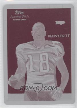 2009 Topps National Chicle - [Base] - Printing Plate Magenta #C87 - Jamaal Charles /1