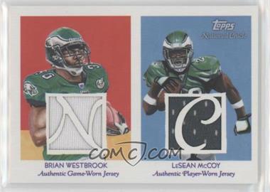 2009 Topps National Chicle - Dual Relics #NCDR-WM - Brian Westbrook, LeSean McCoy /25