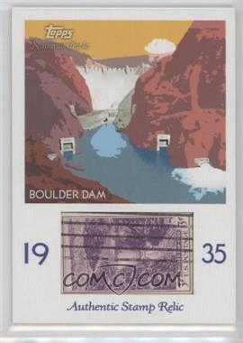 2009 Topps National Chicle - Era Icons Stamp Relics #ER-BD - Boulder Dam