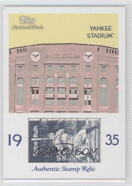 2009 Topps National Chicle - Era Icons Stamp Relics #ER-YS - Yankee Stadium