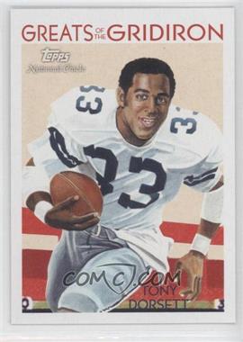 2009 Topps National Chicle - Greats of the Gridiron #GG-10 - Tony Dorsett