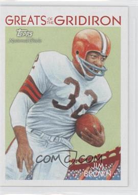 2009 Topps National Chicle - Greats of the Gridiron #GG-9 - Jim Brown