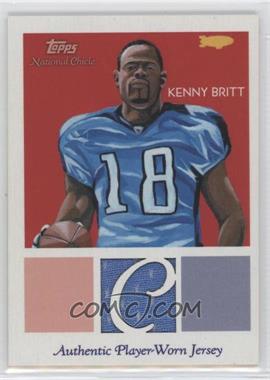 2009 Topps National Chicle - Relics #NCR-KB - Kenny Britt