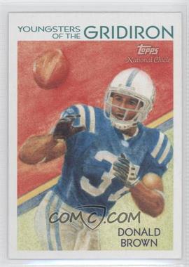 2009 Topps National Chicle - Youngsters of the Gridiron #YG-15 - Donald Brown