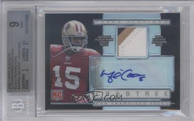 2009 Topps Platinum - Autographed Refractor Patch - Black #ARP-MC - Michael Crabtree /25 [BGS 9 MINT]