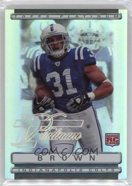 2009 Topps Platinum - [Base] - Rookie Variations #117 - Donald Brown /1549