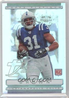 2009 Topps Platinum - [Base] - Rookie Variations #117 - Donald Brown /1549