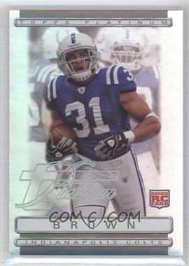 2009 Topps Platinum - [Base] - Rookie Variations #117 - Donald Brown /1549