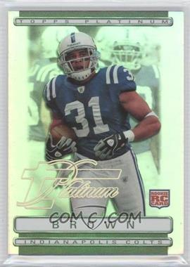 2009 Topps Platinum - [Base] - Rookie Variations #117 - Donald Brown /1549