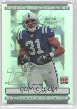 2009 Topps Platinum - [Base] - Rookie Variations #117 - Donald Brown /1549