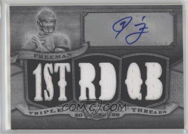 2009 Topps Triple Threads - Autographed Relics - White Whale Printing Plate Black #TTRA-39 - Josh Freeman /1