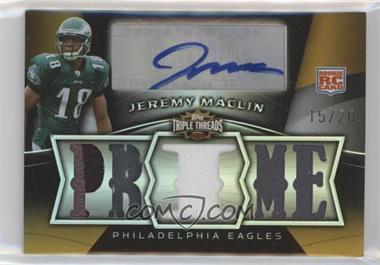 2009 Topps Triple Threads - [Base] - Rookie Autographed Prime Sepia Relics #114 - Jeremy Maclin /20