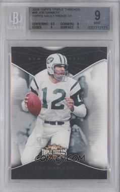 2009 Topps Triple Threads - [Base] - Sapphire Topps Vault #98 - Joe Namath /1 [BGS 9 MINT]