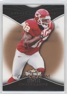 2009 Topps Triple Threads - [Base] - Sepia #72 - Dwayne Bowe /249