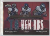 Maurice Jones-Drew, Ray Rice, Brian Westbrook #/25