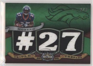 2009 Topps Triple Threads - Relics - Emerald #TTR-12 - Knowshon Moreno /9