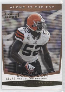 2009 Topps Unique - Alone at the Top - Bronze Select #AT7 - D'Qwell Jackson /99