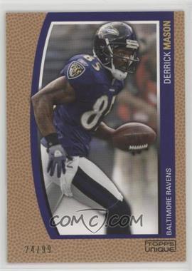 2009 Topps Unique - [Base] - Bronze Select #125 - Derrick Mason /99