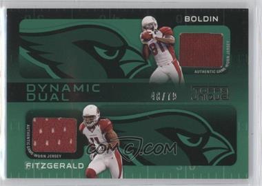 2009 Topps Unique - Dynamic Dual Relics #DDR-BF - Anquan Boldin, Larry Fitzgerald /79