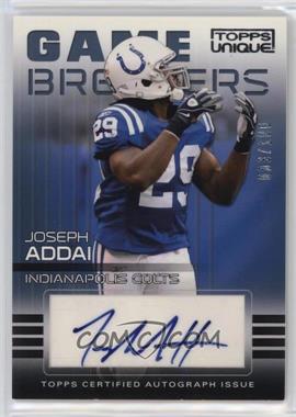 2009 Topps Unique - Game Breakers Autographs #GA-JA - Joseph Addai /100 [EX to NM]