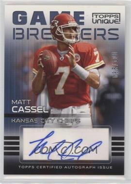 2009 Topps Unique - Game Breakers Autographs #GA-MC - Matt Cassel /100