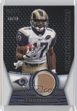2009 Topps Unique - Prime Time Patches #PTP-3 - Donnie Avery /40