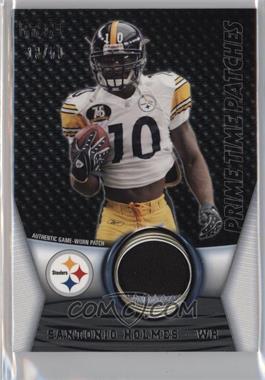 2009 Topps Unique - Prime Time Patches #PTP-62 - Santonio Holmes /50