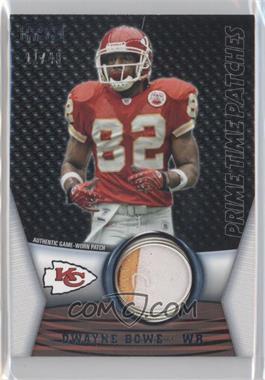 2009 Topps Unique - Prime Time Patches #PTP-8 - Dwayne Bowe /40