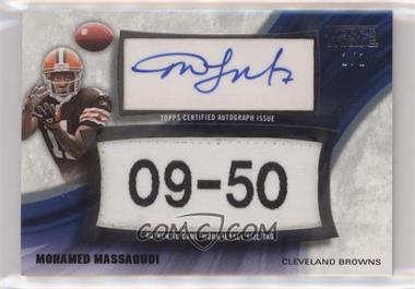 2009 Topps Unique - Size Tag Relic Autographs #USA-MM1 - Mohamed Massaquoi /1