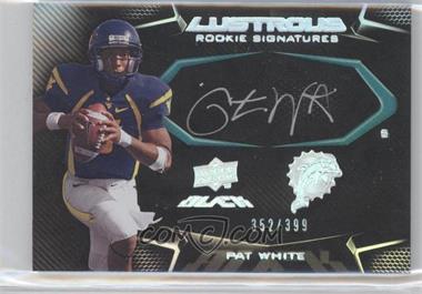 2009 Upper Deck Black - [Base] #132 - Lustrous Rookie Signatures - Pat White /399