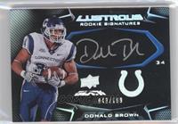 Lustrous Rookie Signatures - Donald Brown #/199