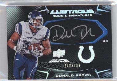 2009 Upper Deck Black - [Base] #96 - Lustrous Rookie Signatures - Donald Brown /199