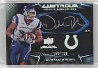 Lustrous Rookie Signatures - Donald Brown #/199