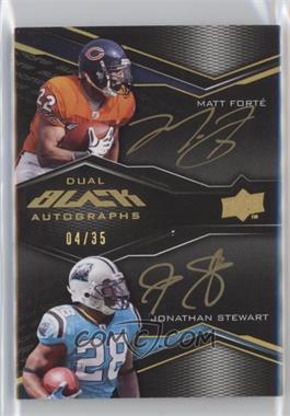 2009 Upper Deck Black - Dual Autographs #2A-SF - Jonathan Stewart, Matt Forté /35