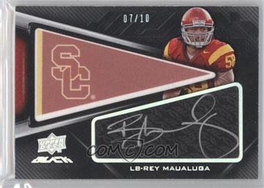 2009 Upper Deck Black - Dual Maufactured College Pennants Autographs #CP-RC - Clay Matthews, Rey Maualuga /10