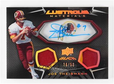 2009 Upper Deck Black - Lustrous Materials Autographs #LP-JT - Joe Theismann /50