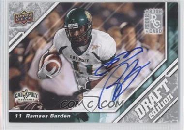 2009 Upper Deck Draft Edition - [Base] - Autographs #116 - Ramses Barden