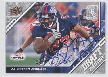 2009 Upper Deck Draft Edition - [Base] - Autographs #127 - Rashad Jennings