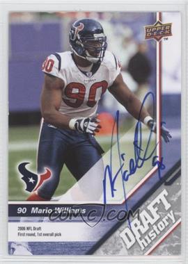 2009 Upper Deck Draft Edition - [Base] - Autographs #193 - Draft History - Mario Williams