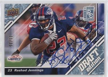 2009 Upper Deck Draft Edition - [Base] - Blue Autographs #127 - Rashad Jennings /25