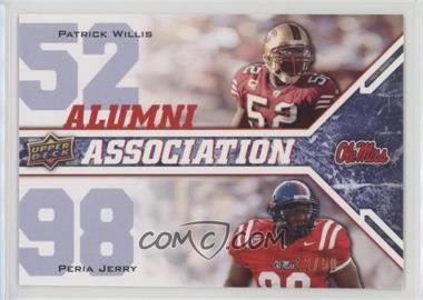 2009 Upper Deck Draft Edition - [Base] - Blue #241 - Alumni Association - Patrick Willis, Peria Jerry /50