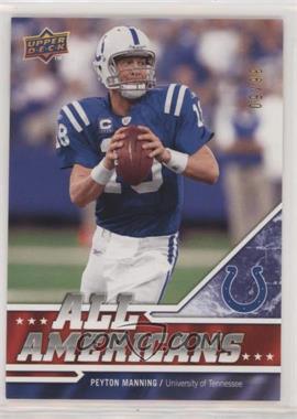 2009 Upper Deck Draft Edition - [Base] - Blue #287 - All Americans - Peyton Manning /50