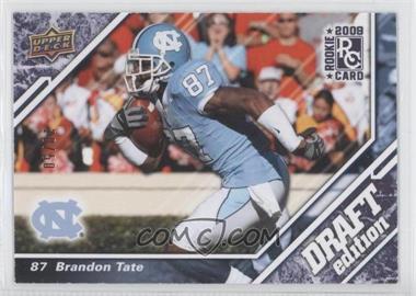 2009 Upper Deck Draft Edition - [Base] - Blue #58 - Brandon Tate /50